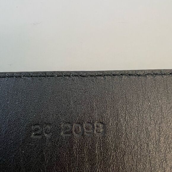 Prada Black Leather Belt with Silver Buckle - Picture 8 of 10